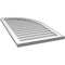 Ekena Millwork Quarter Round Top Right Surface Mount PVC Gable Vent w/ 2"W x 2"P Brickmould Sill Frame, 22"W x 40"H GVPQR22X4003SN - alternate 5